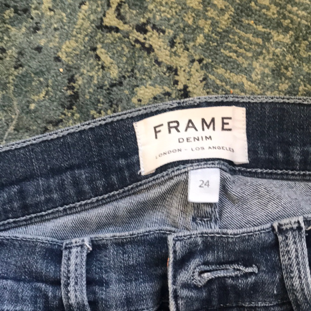 Blue Frame Skinny Jeans